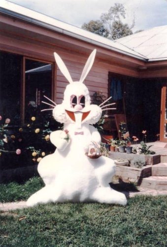 E.B. Rings S.T.D Giant Easter Bunnies For Telecom